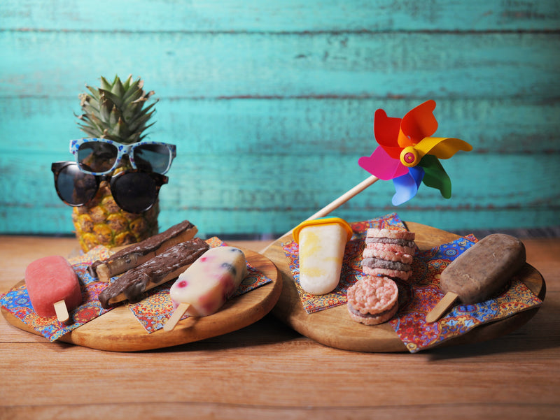 Veganes Eis · 6 Sorten · Selbstgemacht · Zuckerarm · Für Gross und Klein