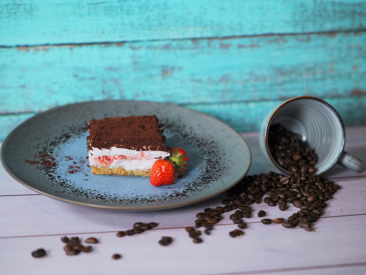 Veganes Fruchtiges Erdbeer-Tiramisu