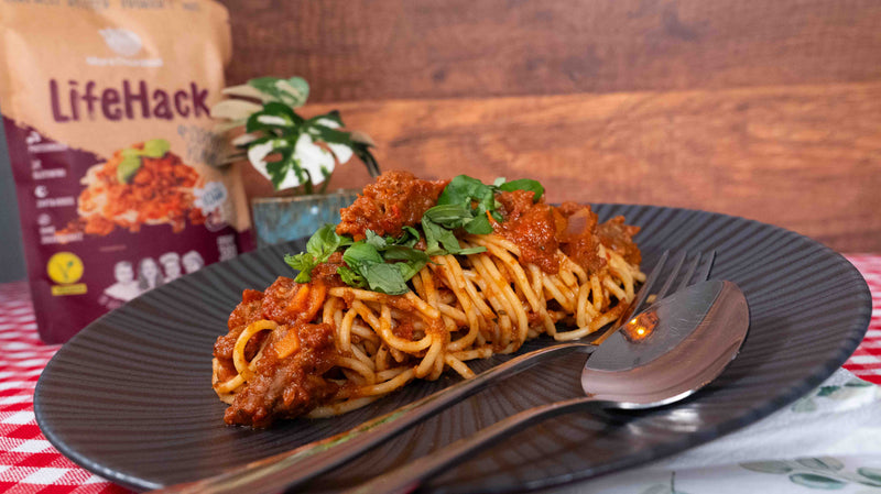 Vegane Spaghetti Bolognese mit LifeHack