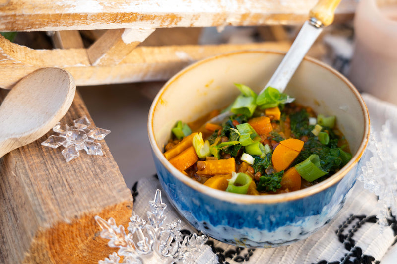 Veganes Grünkohl-Linsen Curry