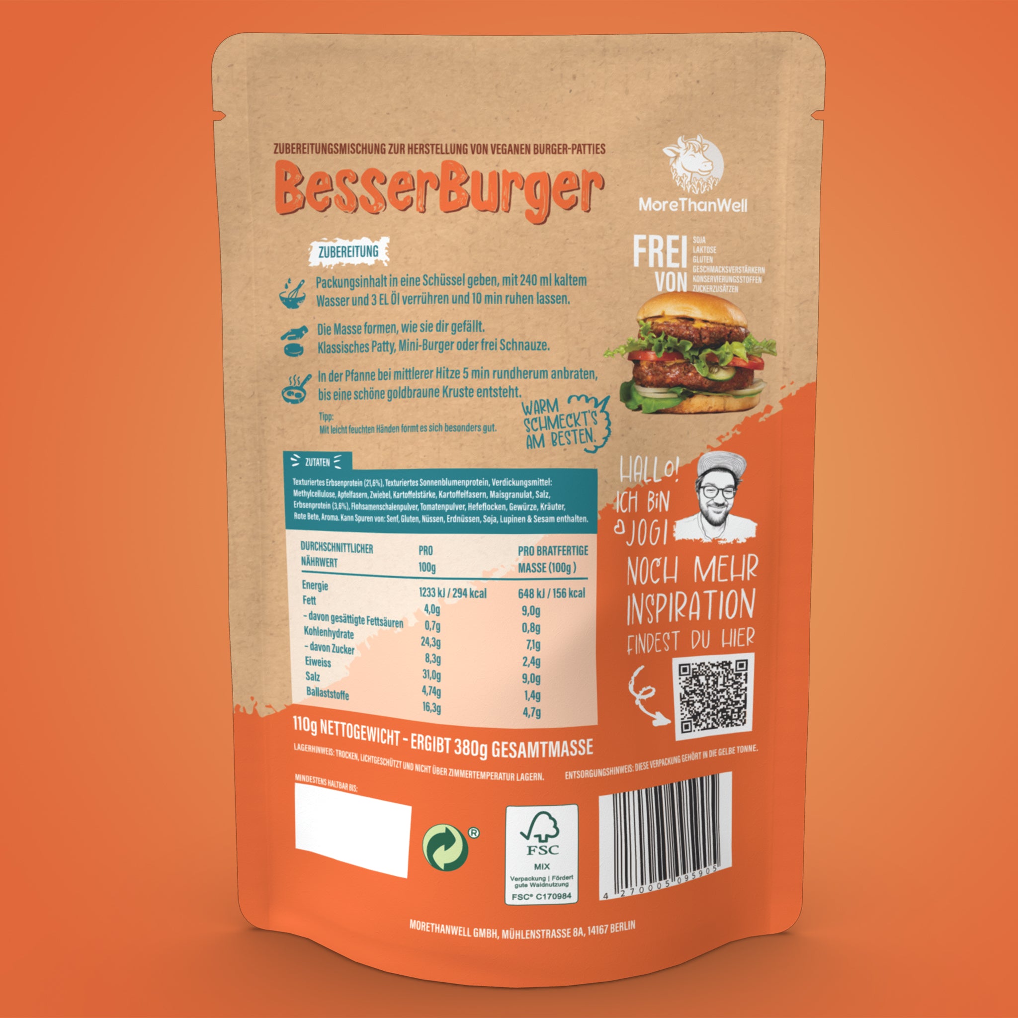 BesserBurger | Pflanzliche Burger Patty Mischung